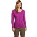 Port Authority  Ladies Silk Touch Interlock Cardigan